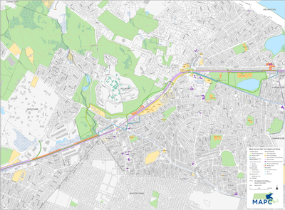 Belmont Trail Alignment Study Map 