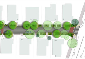 Longfellow Road landscape plan / Cambridge DPW