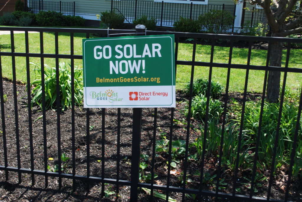 Sign--BelmontGoesSolar