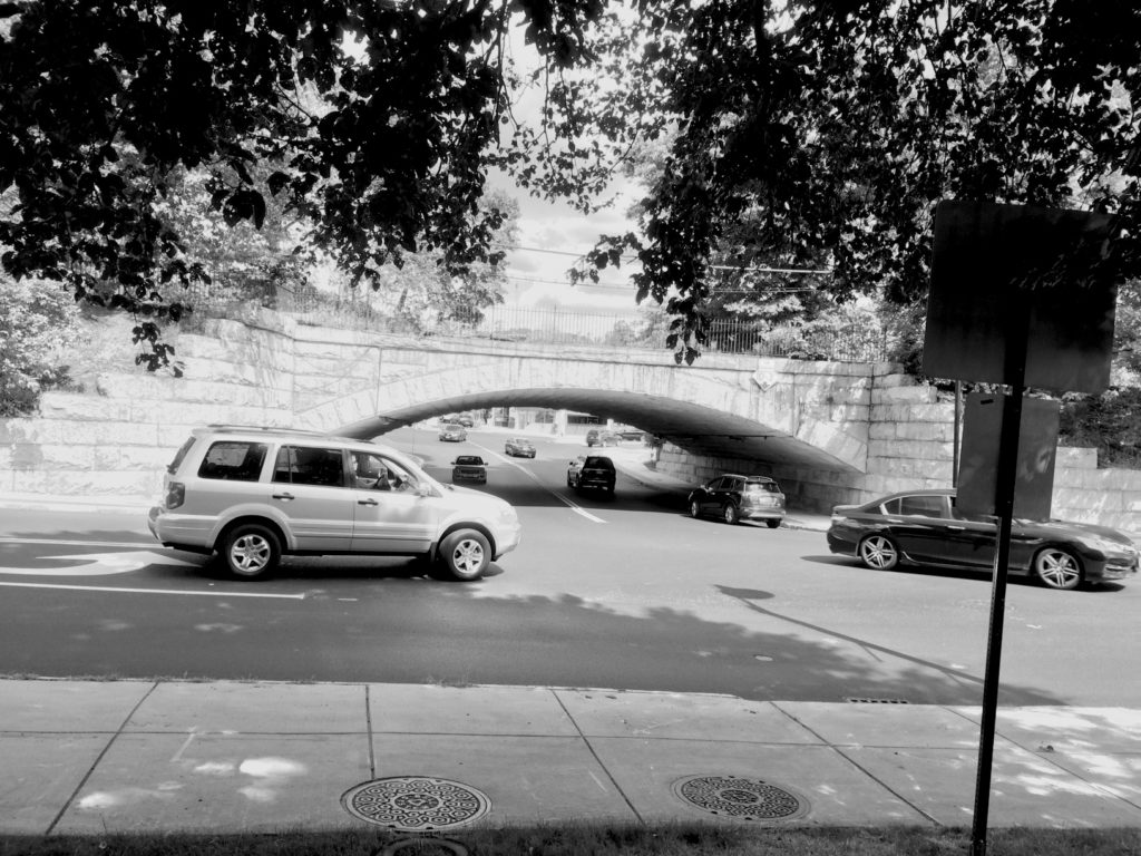 Belmont residents are familiar with the railroad underpass bottleneck at the junction of Concord Avenue, Common Street, and Leonard Street. Shown here, at midday, it’s relatively easy to traverse. At rush hour, it takes considerable patience.