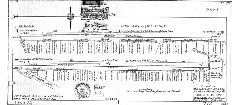 "Duddy" parcel/ Middlesex County Registry of Deeds