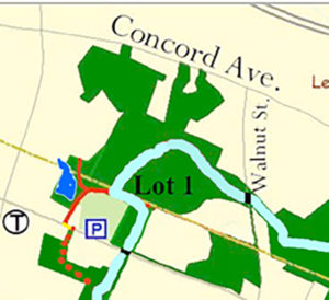 Western Greenway map detail/ Waltham Land Trust