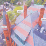 Belmont’s Town Hall chimneys. Source: Boston Chimney and Tower.