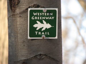 Western Greenway blaze