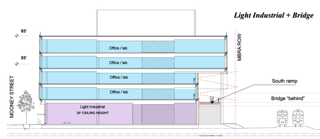 85' Quadrangle building plan