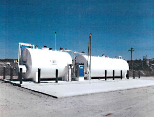 Photo of fuel tanks similar to Belmont's proposal