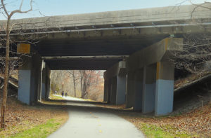 Bike trail underpass