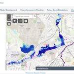 Flood model map