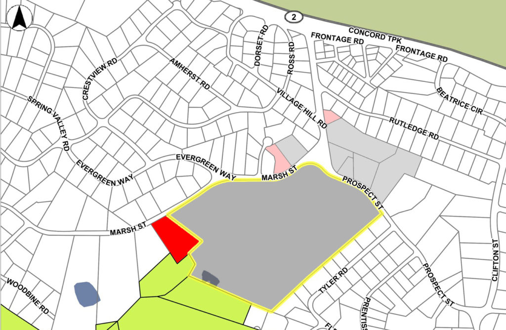 Map of Belmont Hill campus