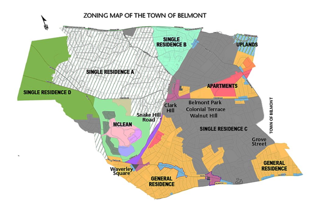 Belmont Zoning Map
