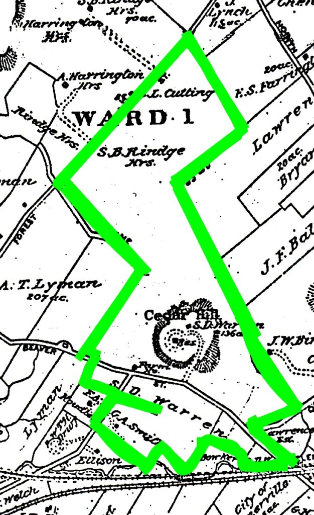 Map of Cornelia Warren's estate
