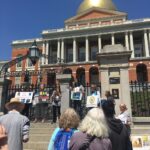 Activists at the Massachusetts State House.