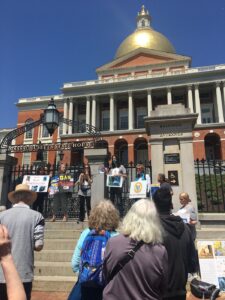 Activists at the Massachusetts State House.